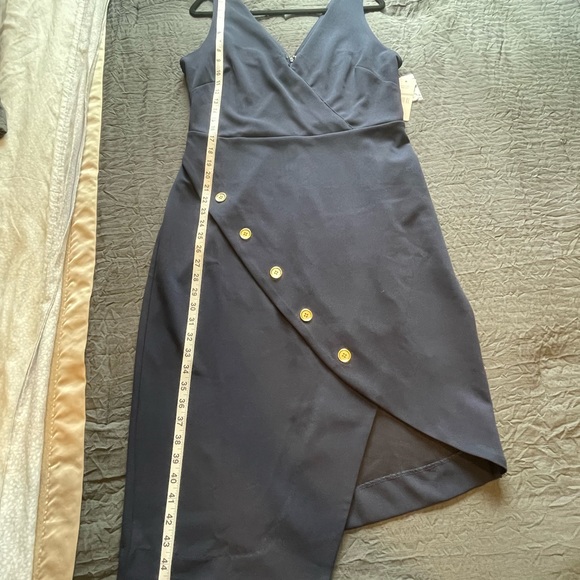 Nanette Lepore Navy Button Dress - Picture 8 of 12